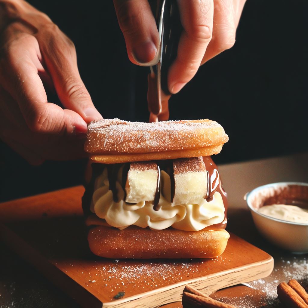 Churro Ice Cream Sandwiches