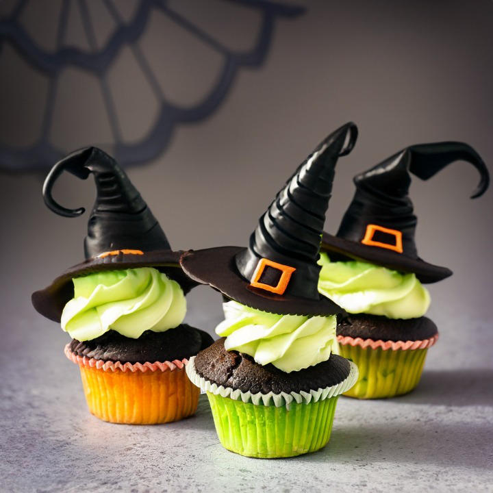 Firefly Wicked Witch Hat Cupcakes