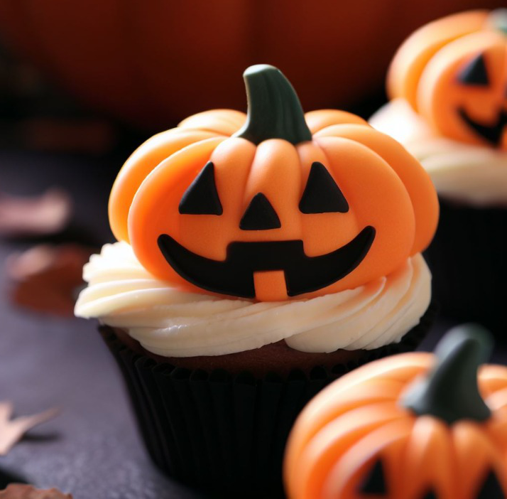 Jack-o'-Lantern Cupcakes