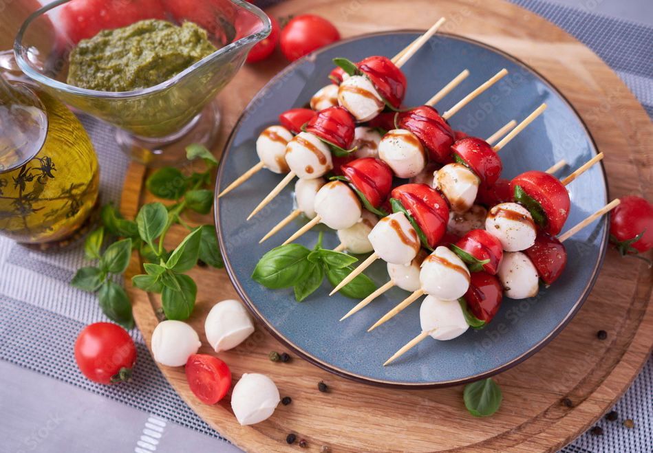 Mini Caprese Skewers 